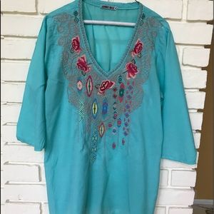 Johnny Was Tunic size Medium
